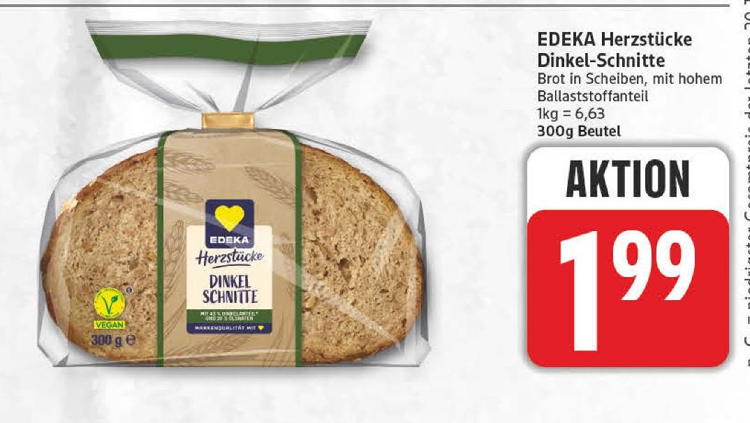 Dinkel-Schnitte von EDEKA Herzstücke im aktuellen EDEKA Prospekt